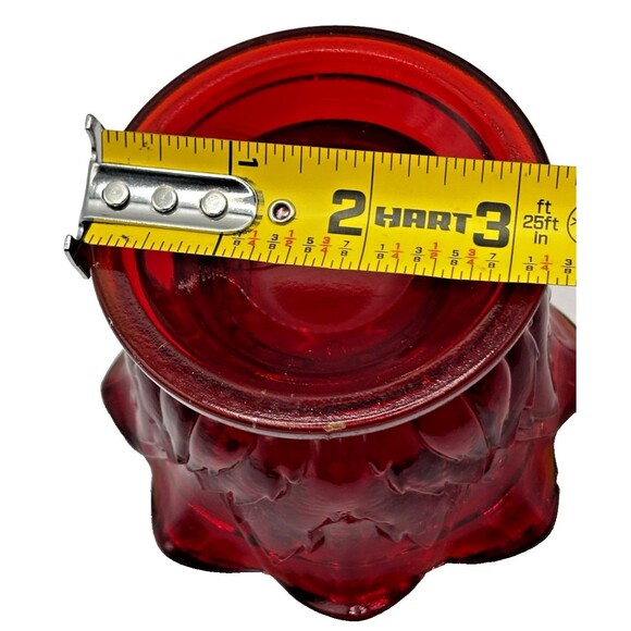 Confederate Brooke Crescent Amberina Diamond Pineapple Fairy Light Base Red - Picture 7 of 8